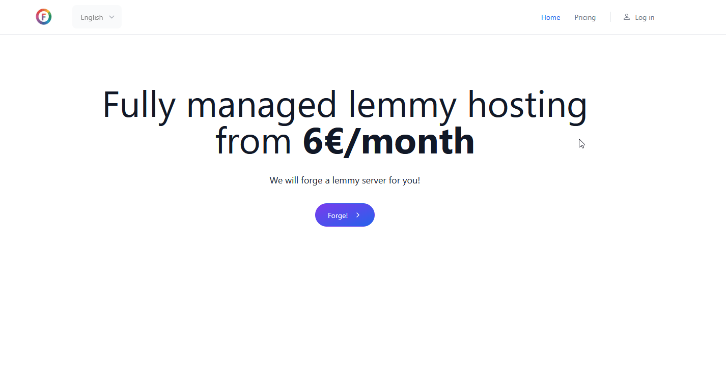 Fediforge - Managed hosting for lemmy(decentralized social media)