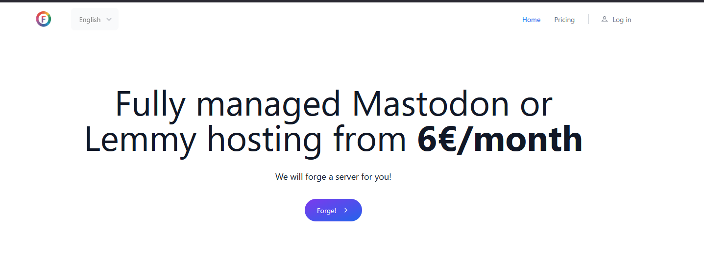 Fediforge - Managed hosting for lemmy(decentralized social media)